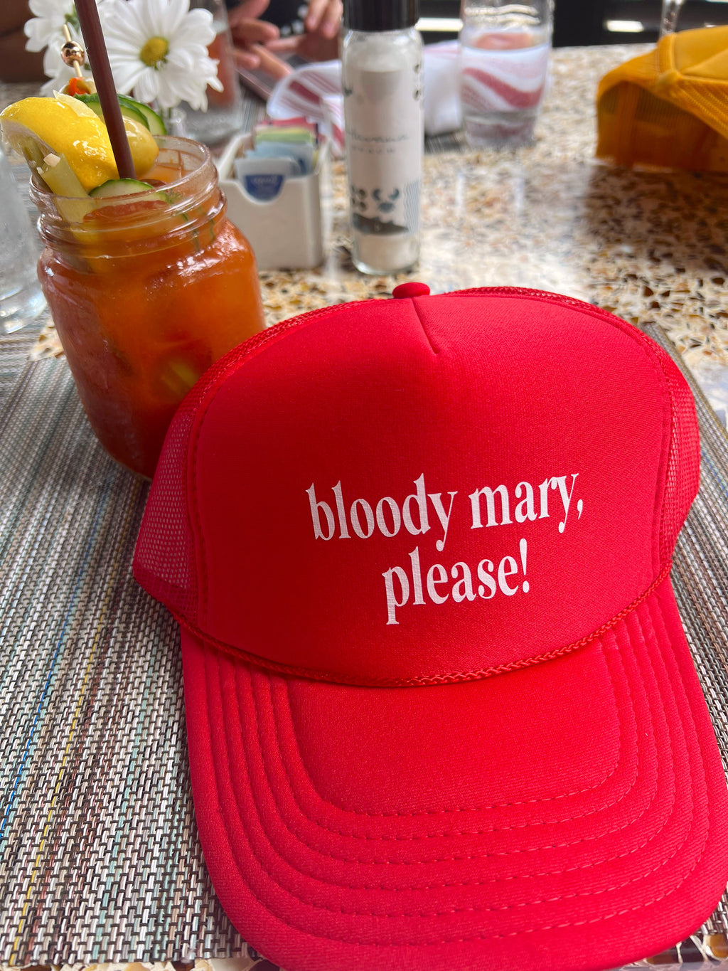 Bloody Mary Please Trucker Hat - B.You Boutique & Boji Balloon Bar