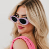 Kate Oval Retro Sunglasses