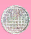 Shimmer Disco Plates - 25 foil paper plates