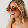 Retro Oval Flat Sunglasses