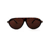 Retro Oval Flat Sunglasses