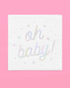 Oh Baby Napkins - 50 white napkins