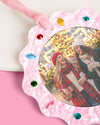 Picture Perfect Ornament - pink frame ornament