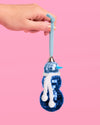 Disco Snowman Ornament - blue disco ornament