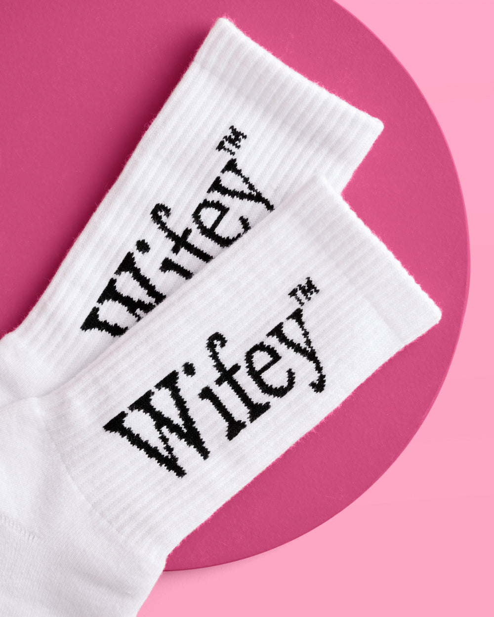 Wifey Socks - white tube socks - B.You Boutique & Boji Balloon Bar