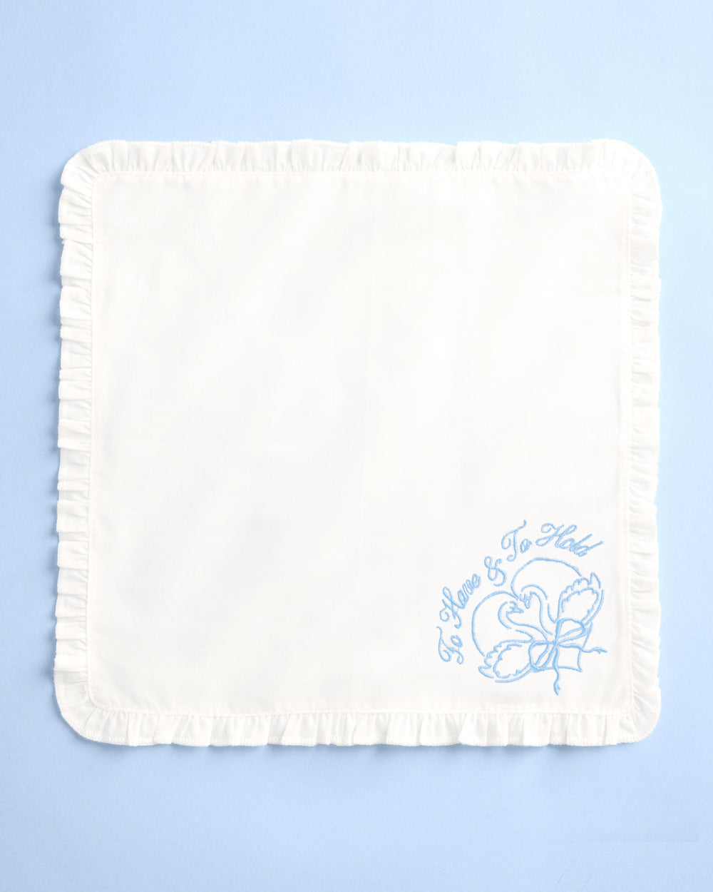 To Have & To Hold Hanky - embroidered handkerchief - B.You Boutique & Boji Balloon Bar