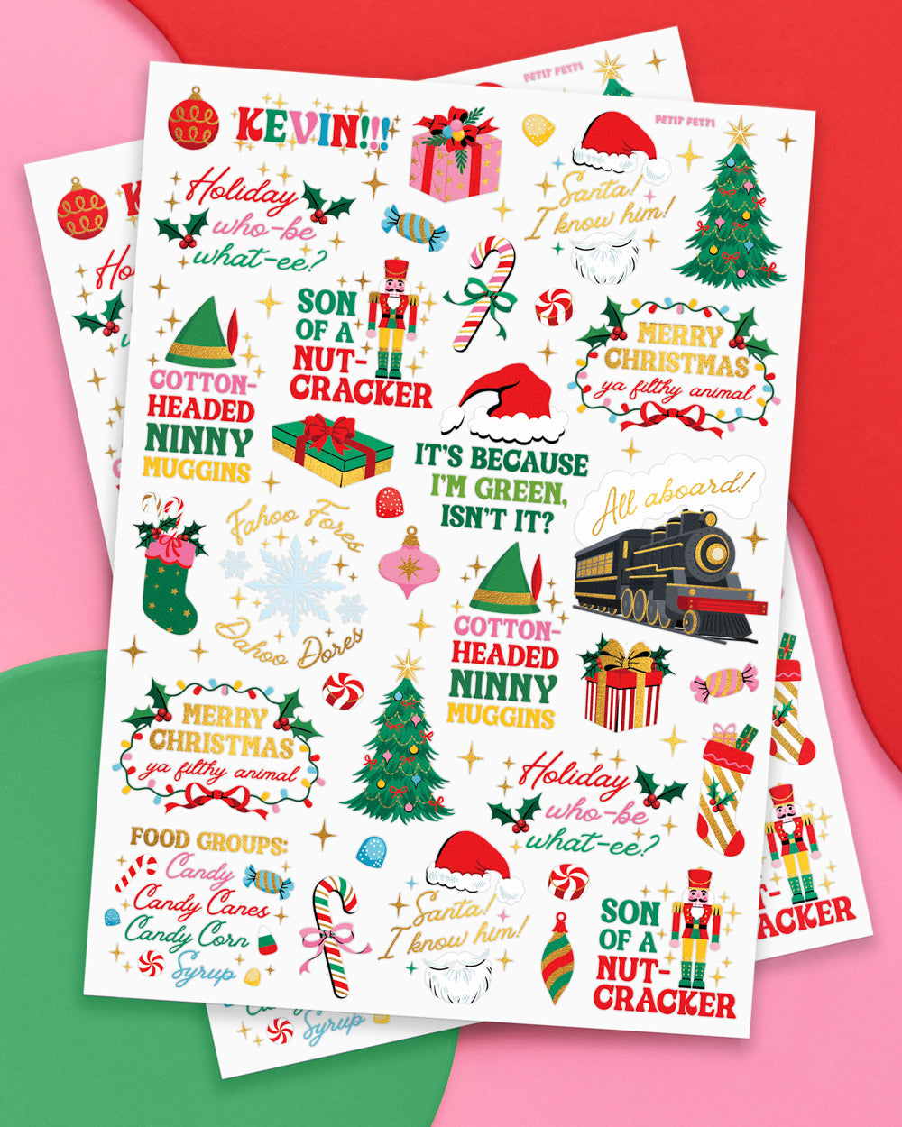 Christmas Movie Tattoos - 48 temporary tattoos - B.You Boutique & Boji Balloon Bar