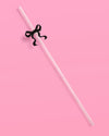 Little Black Bow Straws - 12 reusable straws