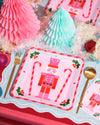 25 colorful Christmas Nutcracker paper plates