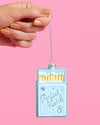 Perfect Match Ornament - blue matchbox ornament - B.You Boutique & Boji Balloon Bar