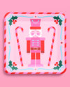 25 colorful Christmas Nutcracker paper plates