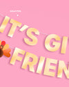 It's Giving Friends Banner - 3D paper banner