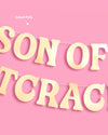 Son of a Nutcracker Banner - gold foil banner