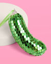 Disco Pickle Ornament - green disco ornament - B.You Boutique & Boji Balloon Bar
