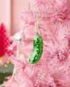 Disco Pickle Ornament - green disco ornament - B.You Boutique & Boji Balloon Bar