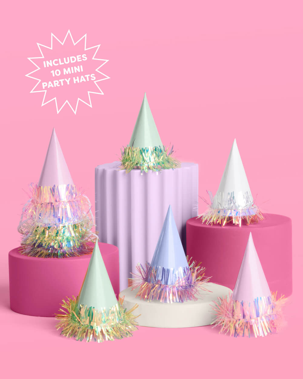 Mini Party Hats - 10 mini hats - B.You Boutique & Boji Balloon Bar