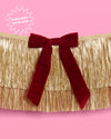 Golden Bow Fringe - layered fringe + velvet bows - B.You Boutique & Boji Balloon Bar