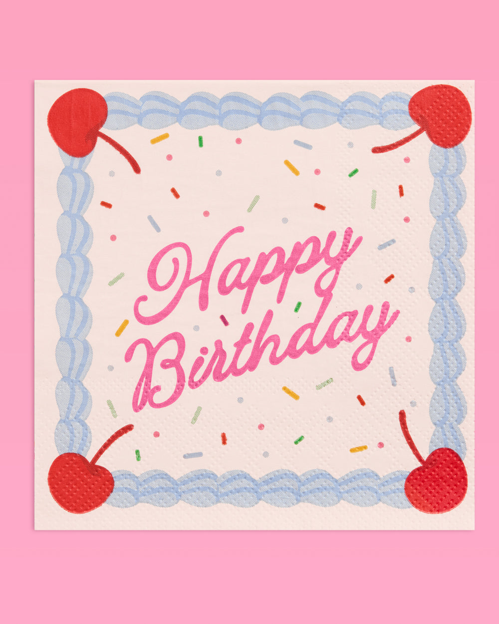 Bday Cake Napkins - 25 sprinkle napkins - B.You Boutique & Boji Balloon Bar