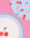 Cherry Tableware Bundle - paper plates, cups + napkins