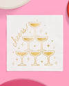 Gold Cheers Napkins - 50 foil napkins - B.You Boutique & Boji Balloon Bar