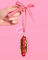 Hot Dog Ornament - iridescent ornament - B.You Boutique & Boji Balloon Bar