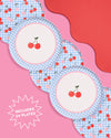Cherry Plates - 24 paper plates