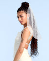 The Bow Veil - premium tulle w. rhinestones
