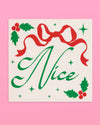 Naughty or Nice Napkins - 25 paper napkins