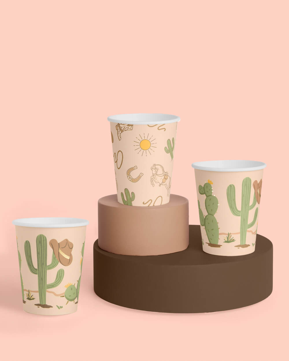 Wild Wild West Cups - 24 paper cups - B.You Boutique & Boji Balloon Bar