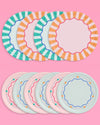 Italian Summer Plates - 32 matte paper plates - B.You Boutique & Boji Balloon Bar