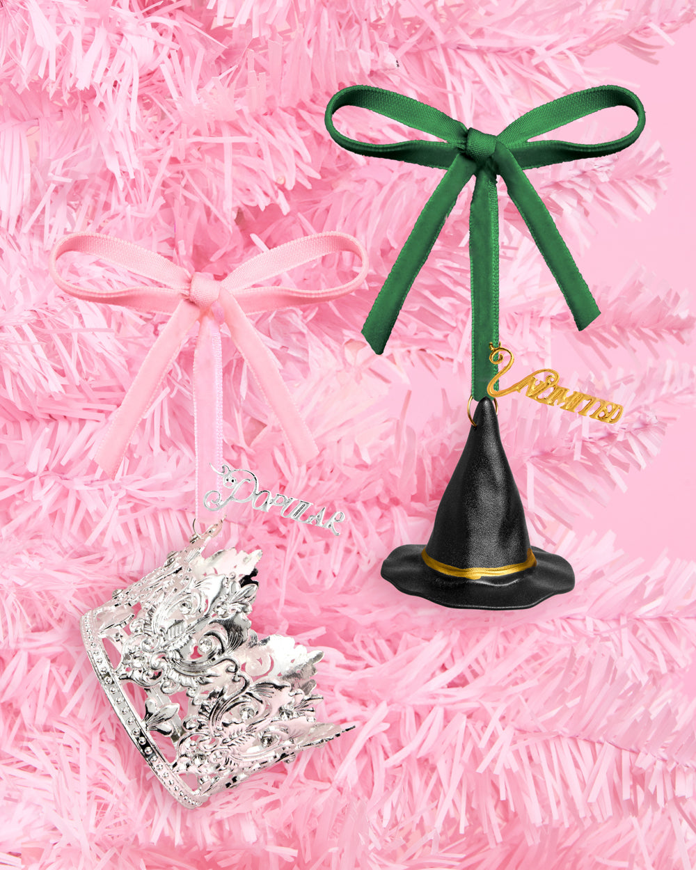 Emerald City Ornaments - 2 piece ornament set - B.You Boutique & Boji Balloon Bar