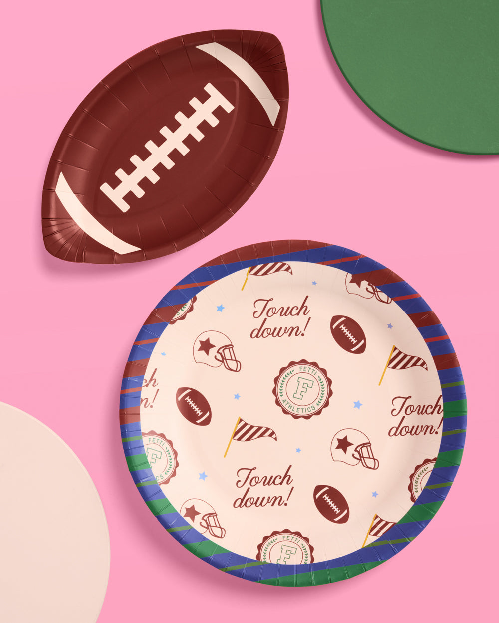 Gameday, Tailgate, Football party plates