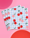 Cherry Tableware Bundle - paper plates, cups + napkins