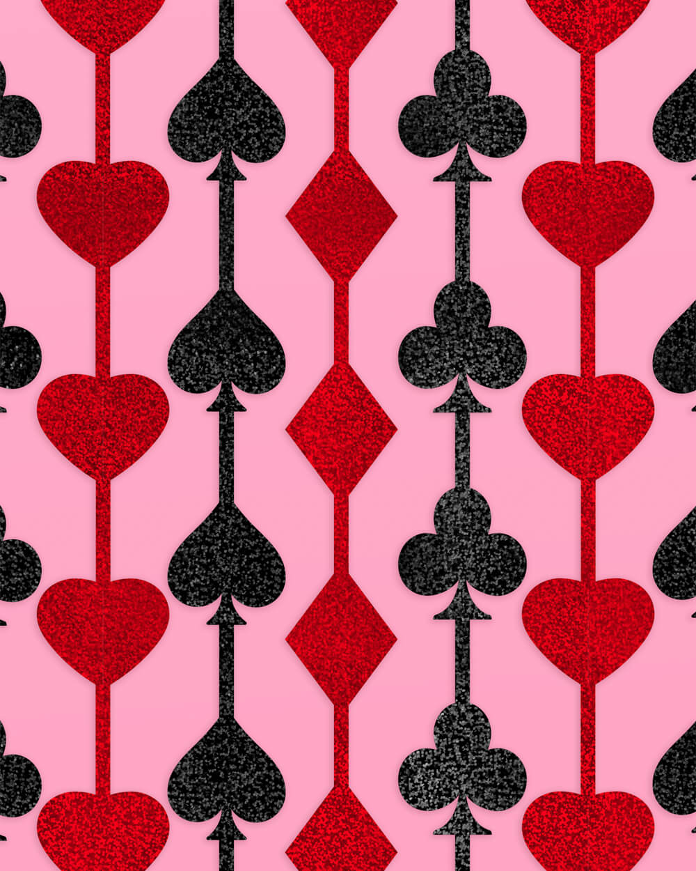 Feeling Lucky Curtain - red and black foil curtain - B.You Boutique & Boji Balloon Bar