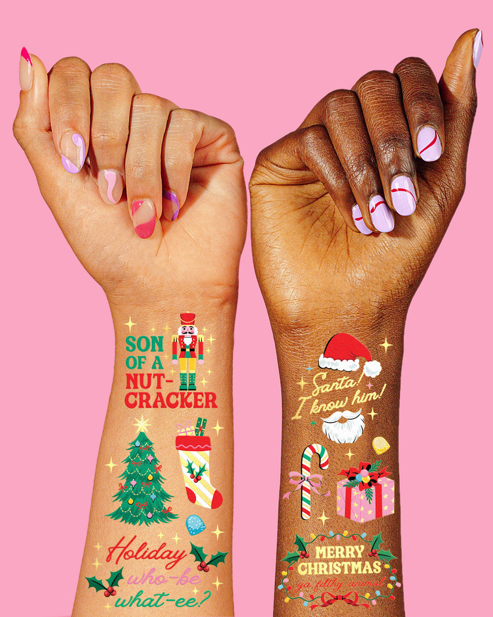 Christmas Movie Tattoos - 48 temporary tattoos - B.You Boutique & Boji Balloon Bar
