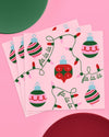 Deck the Halls Napkins - 25 square napkins