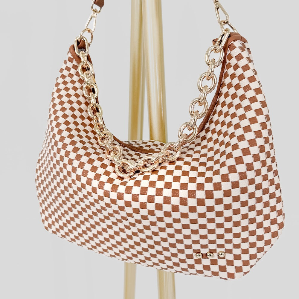 Sienna Slouchy Woven Shoulder Bag - B.You Boutique & Boji Balloon Bar