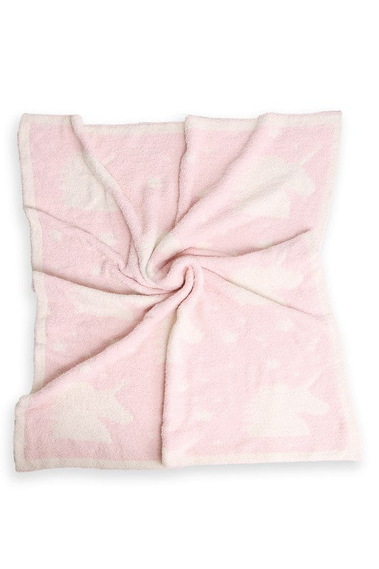 Unicorn Print Kids Luxury Soft Throw Blanket