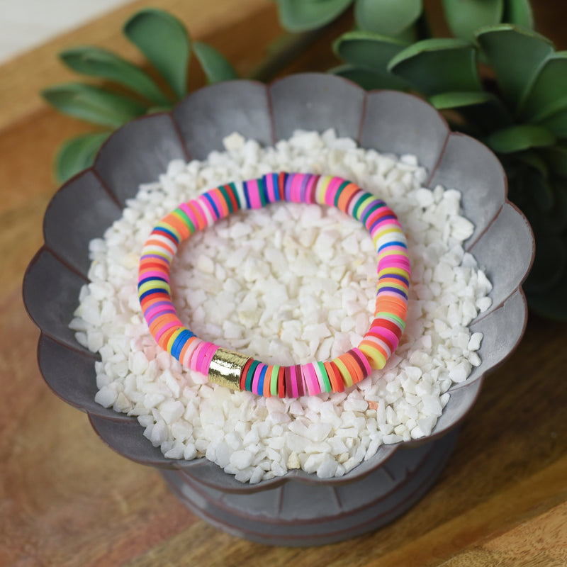 Kendra Silicone Disc Stretch Bracelets
