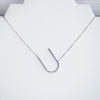 Large Letter / Initial Necklace In Silver