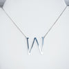 Large Letter / Initial Necklace In Silver