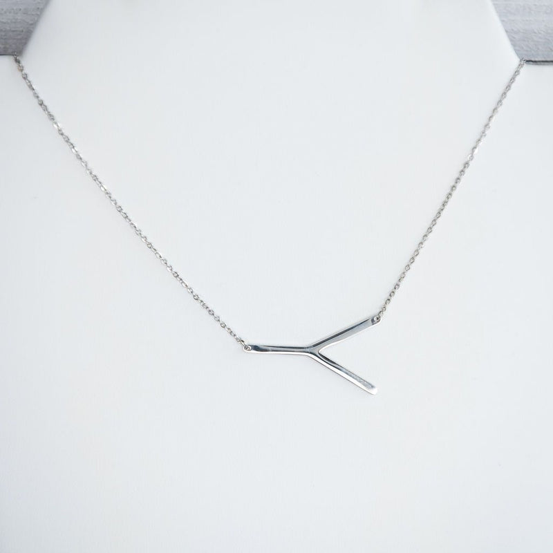 Large Letter / Initial Necklace In Silver