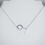 Large Letter / Initial Necklace In Silver