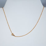 Mini Sideways Letter Necklace: Gold Dipped