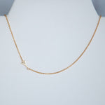 Mini Sideways Letter Necklace: Gold Dipped