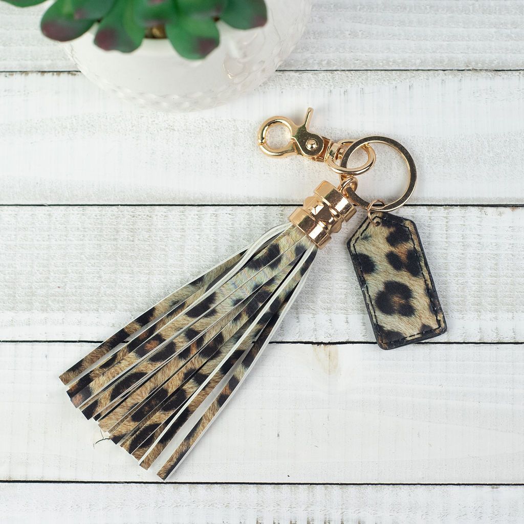 Tassel Key Chain with Tag
