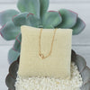 Mini Sideways Letter Necklace: Gold Dipped