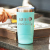 Coffee 'Til Cocktails Teal 20oz Insulated Tumbler